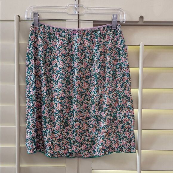 love, Fire Dresses & Skirts - love, Fire Floral Mini Skirt - Green and Peach